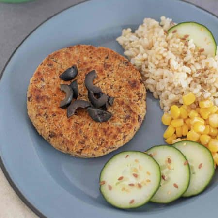 Quinoa Burger Spinach and Vegan Peas 100gr Gluten Free ECO