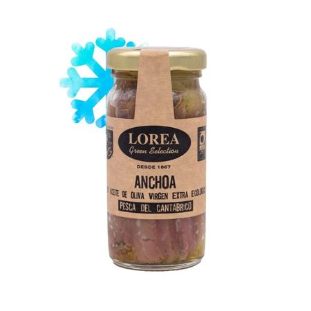 Anchovy from Cantabric Ove 100gr Tarro Lorea Eco