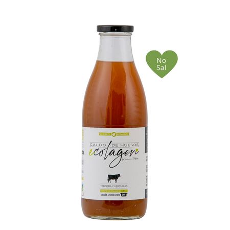 Beef bone broth and vegetables(colagen story) unsalted 1l ecolagen eco