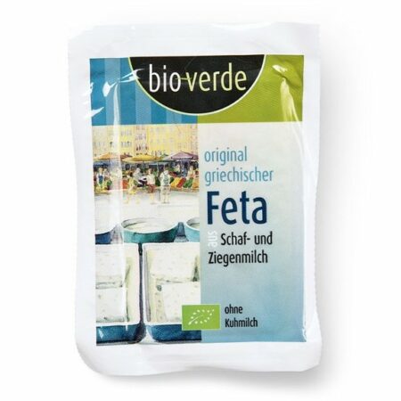 Greek feta cheese with goat and sheep's milk 180gr bioverde eco