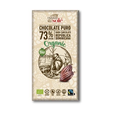 Dark Chocolate 73% 100gr Chocolates Solé Eco