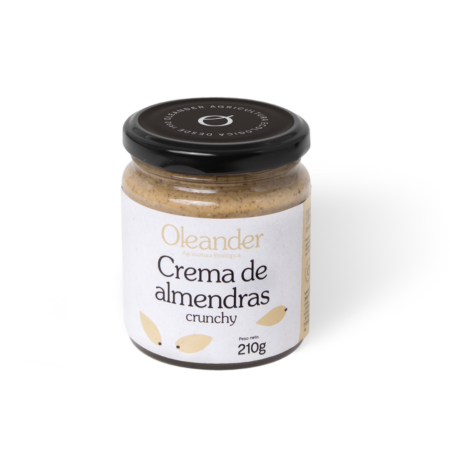 cream almond crunchy 210gr oleander eco