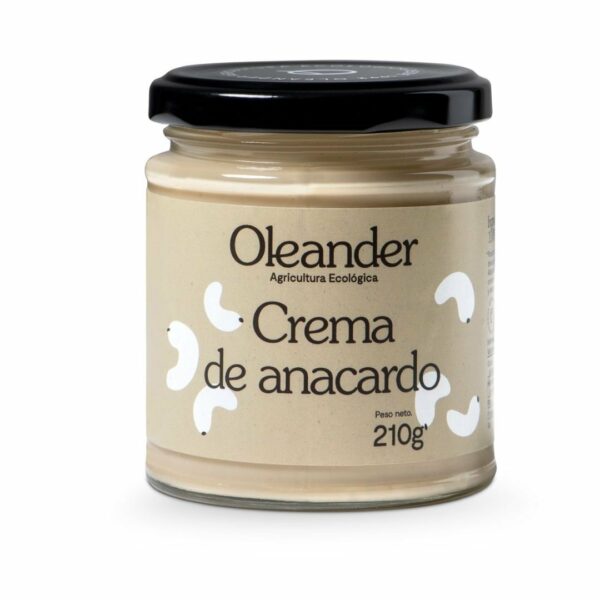 cream anacardo crudo 210gr oleander eco