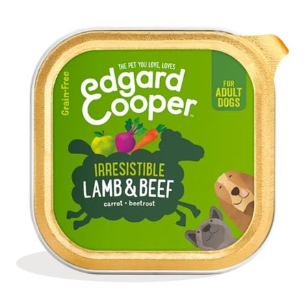 Edgard & Cooper Adult Tarrina without cereals with lamb and vacuno