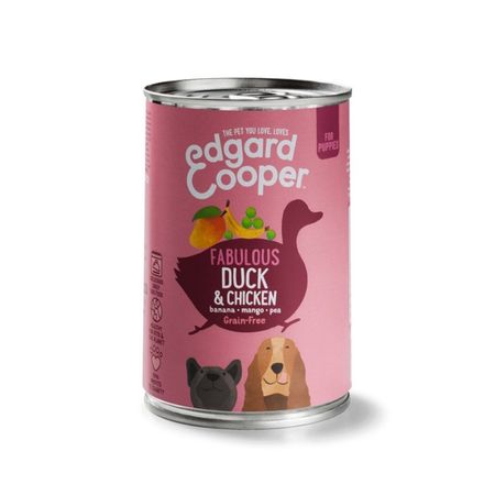 Edgard Cooper Lata Puppies Chicken and Duck 400g