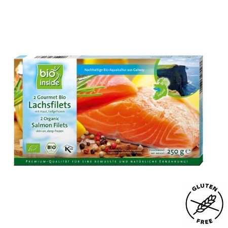 Frozen salmon loins 250gr Bio Inside Eco
