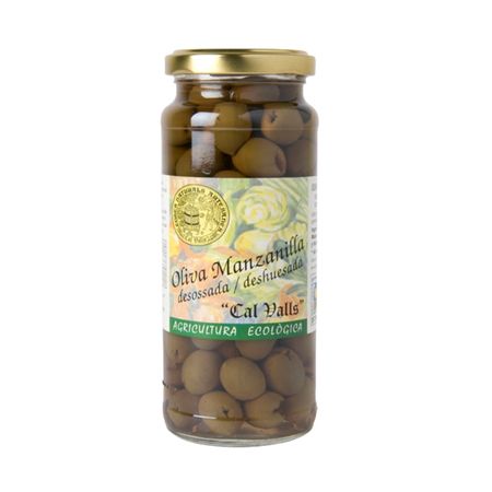 Boneless green olives 150gr Calvalls Eco