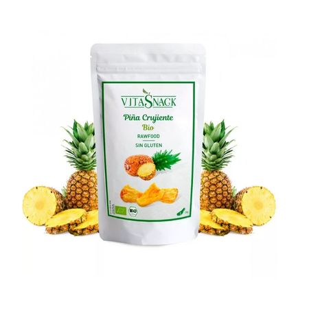 Crispy pineapple s g salt or sugar 28gr vitasnack eco