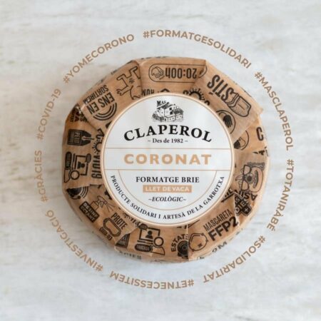 Solidarity cheese Crowned Brie 350gr Claperol ECO