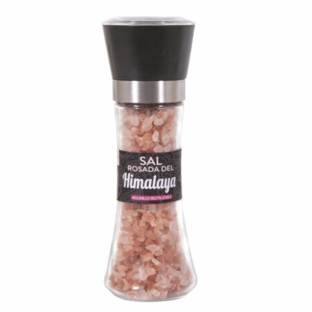 Pink Himalayan salt with grinder 200gr Solnatural Eco