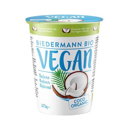 Natural Coconut Yogur Bio 375gr Biedermann