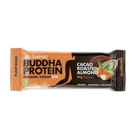 110377079 Barreta Buddha Protein Vegana Cacao I Atmella 47gr Iswari Eco