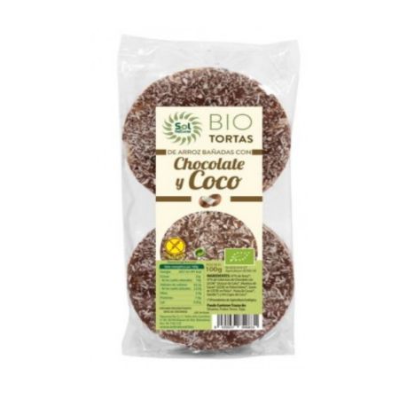 Tortetes D'arros Coco I Coco Sense Gluten 100gr Sol Natural Eco
