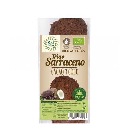 116627598 Galetes Blat Sarraí Coco Cacao 175g Sol Natural Eco