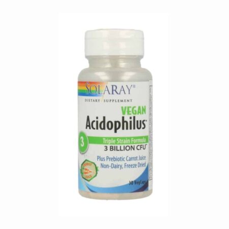 134906105 Acidophilus 3 Triple Strain Formula Vegan 30caps Solaray