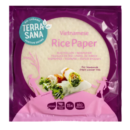 150312205 Paper D'arròs Integral Vietnamita Sense Gluten 150gr Terrasana Eco 8713576003840