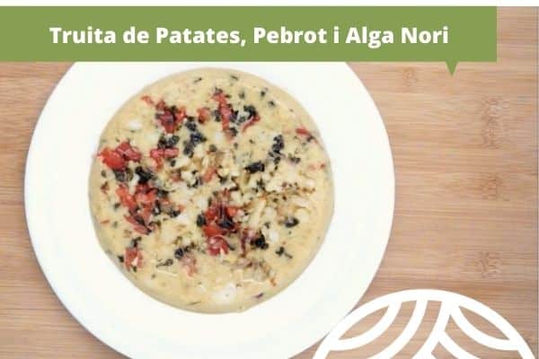Tortilla de Patatas, Pimiento y Alga Nori