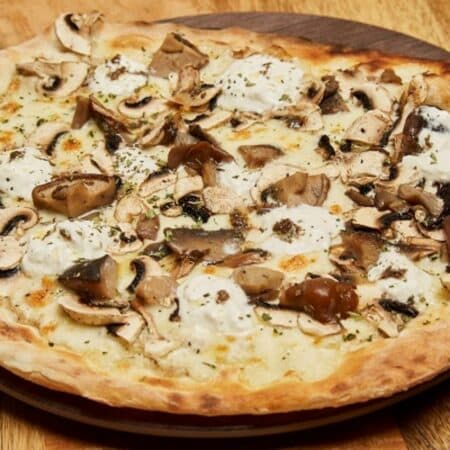 Pizza Funghi Porcini Tòfona Formatge Vegà Glute Free Eco