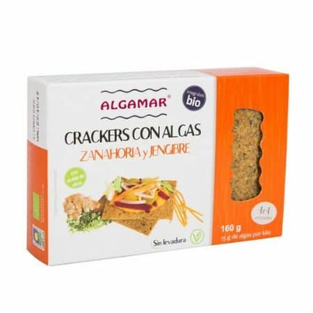Crackers Amb Algues Pastanaga I Gingebre160gr Algamar Eco
