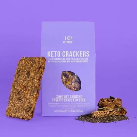 Keto Crackers Brou D'os Chia 60g Ketonico Eco