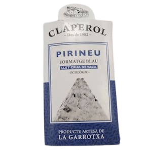 Queso Pirineo azul leche cruda vaca 150g Claperol ECO