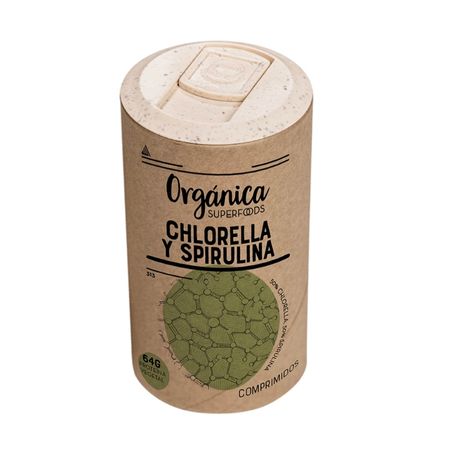 Comprimidos Spirulina Chlorella 92g Orgánica Superfoods Eco
