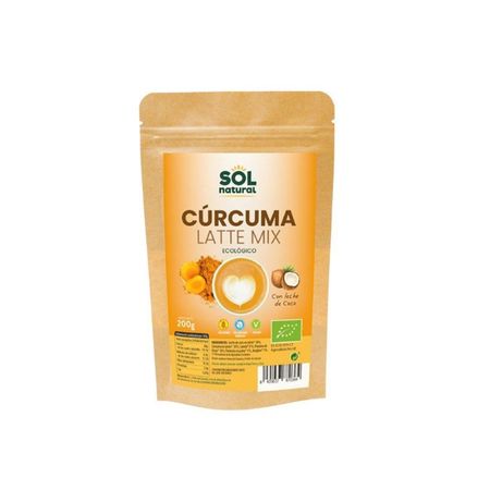 Cúrcuma Latte Mix Con Leche De Coco 200gr Solnatural Eco