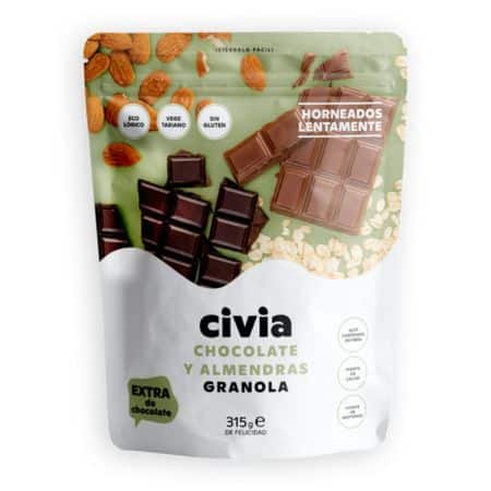 Granola Chocolate Y Almendras Sin Gluten 315gr Civia Eco