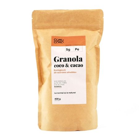 Granola De Coco Con Cacao 400 G Comocomo Eco