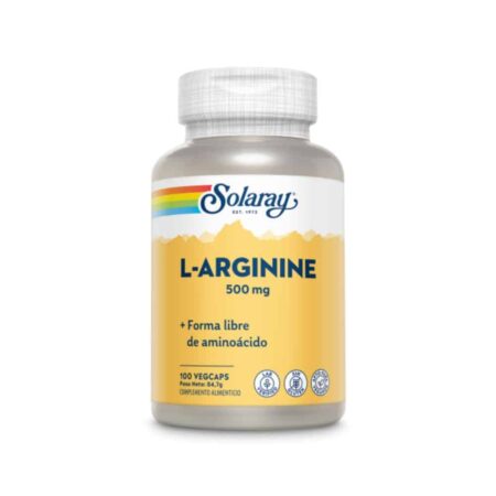 134213511 L Arginine 500mg 100vegacaps Solaray