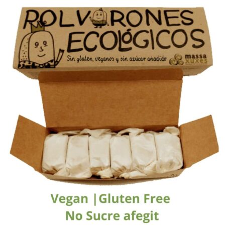 152103430 Caixa Polvorons Vegans Sense Gluten No Sucre 6u Massa Xuxes Eco