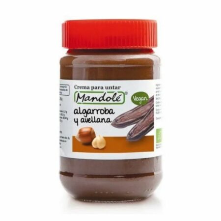 Crema de Algarroba y Avellana Vegan 375gr Mandolé Eco