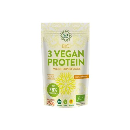 3 Protéines Vegan 250gr Natural Sun Eco