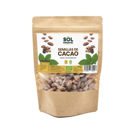 Graines de cacao Raw 150gr Solnatural Eco