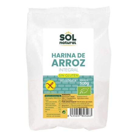114632717 Farina Arros Integral Sense Gluten 500g Sol Natural Eco