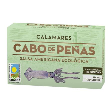 133006552 Calamars En Salsa Americana 120gr Cabo De Peñas Eco