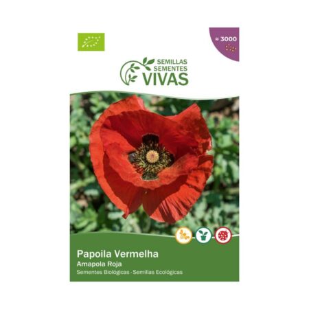 141215614 Llavors De Rosella Vermella Sementes Vivas Eco