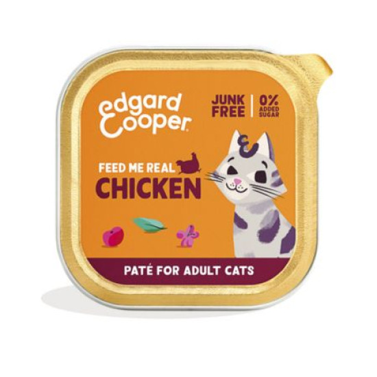 Chicken Paté for Adult Cats 85g Edgar Cooper - Mascotas
