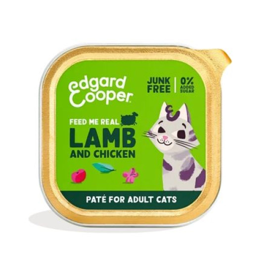 Lamb and Chicken Paté Cats 85g Edgar Cooper - Mascotas
