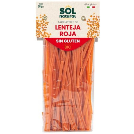 Tagliatelle de Lenteja Roja Sin Gluten 250gr Solnatural ECO - Pasta
