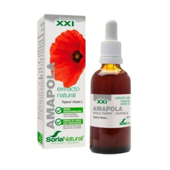 Poppy Extract 50ml Soria Natural - Plants and extracts