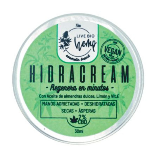 Hidracream Cbd 30ml The Live Bio Hemp - Cuidado Personal
