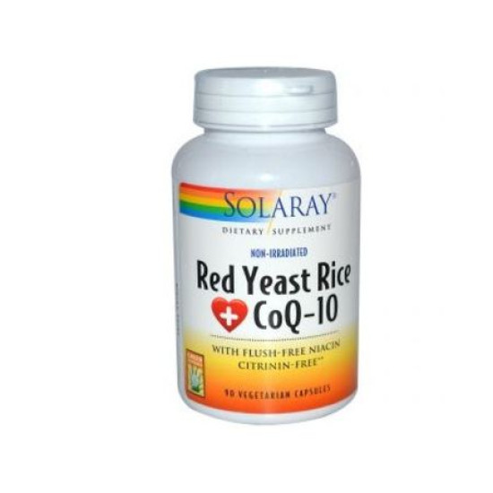 Red Yeast Rice Plus Q10 60caps Solaray - Control de peso