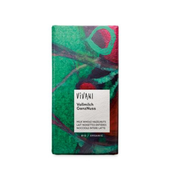 Xocolata amb Llet i Avellanes Senceres 100gr Vivani ECO - Xocolata i Caramels