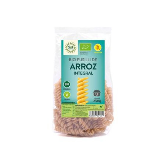 Spirales de Riz Intégral Sans Gluten 250gr Sol Natural ECO - Pâtes