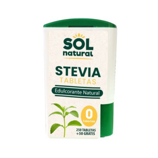 Estevia Tabletes 300 tabletes Sol Natural - Azúcares y Edulcorantes