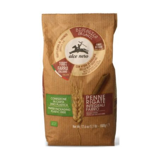 Penne despelta integral 500gr Alce Nero ECO - Pasta