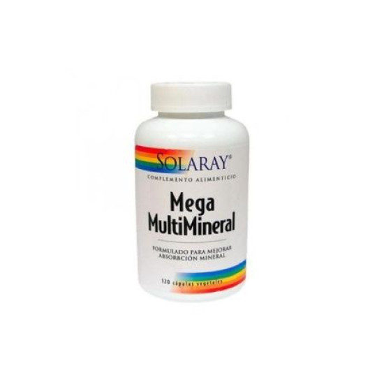 Mega Multimineral 120cap Solaray - Vitaminas y minerales