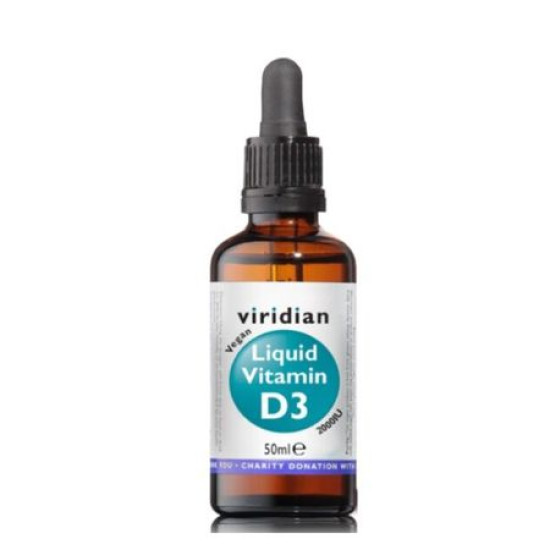 Vitamin D3 2000iu vegan liquida 50cl Viridian - Vitamins and minerals