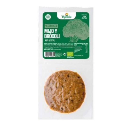 Vegeburger Mill Avena Brocoli 2x70gr Vegetalia ECO - Proteina Vegetal
